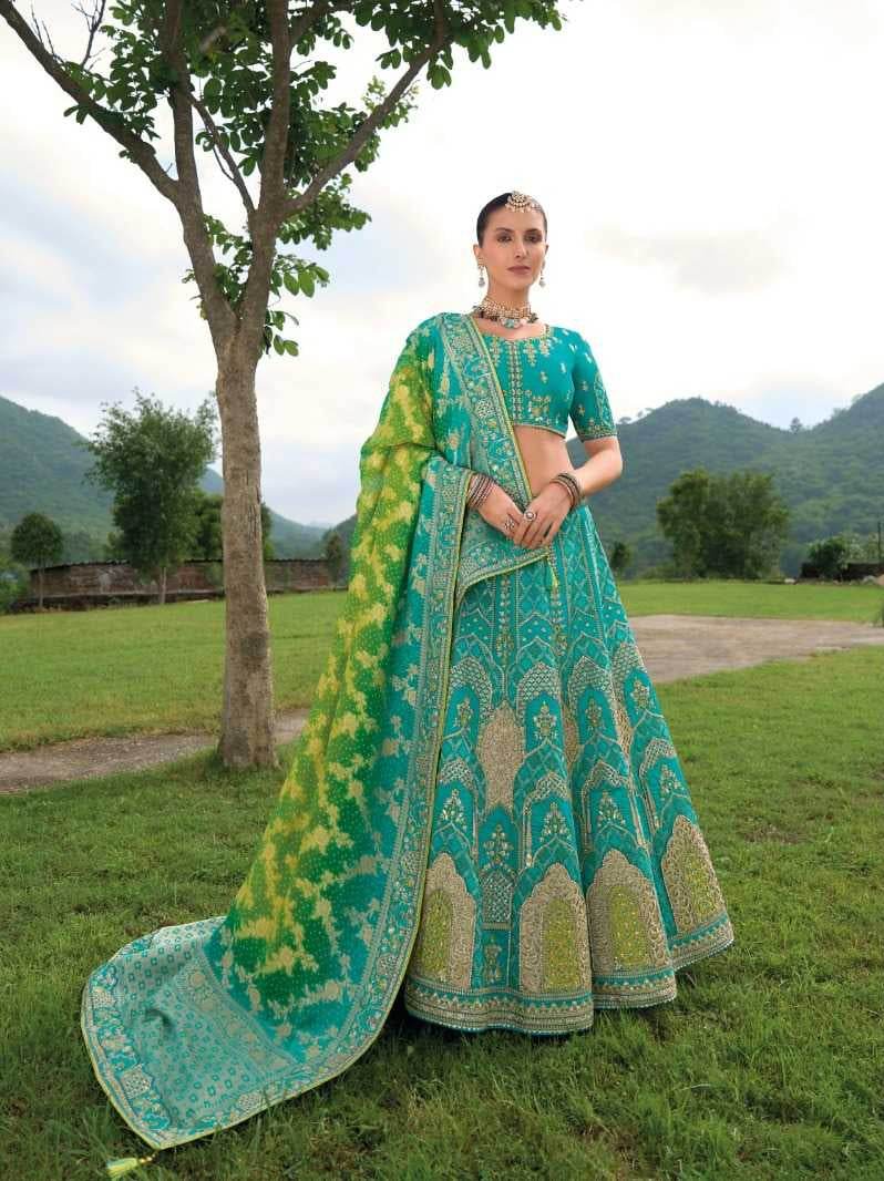 Silk Embroidered Lehenga for Elegant Traditional Wear - MYLUXURY LANE ENTERPRISE